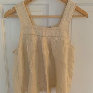 Aerie flowy top with embroidery